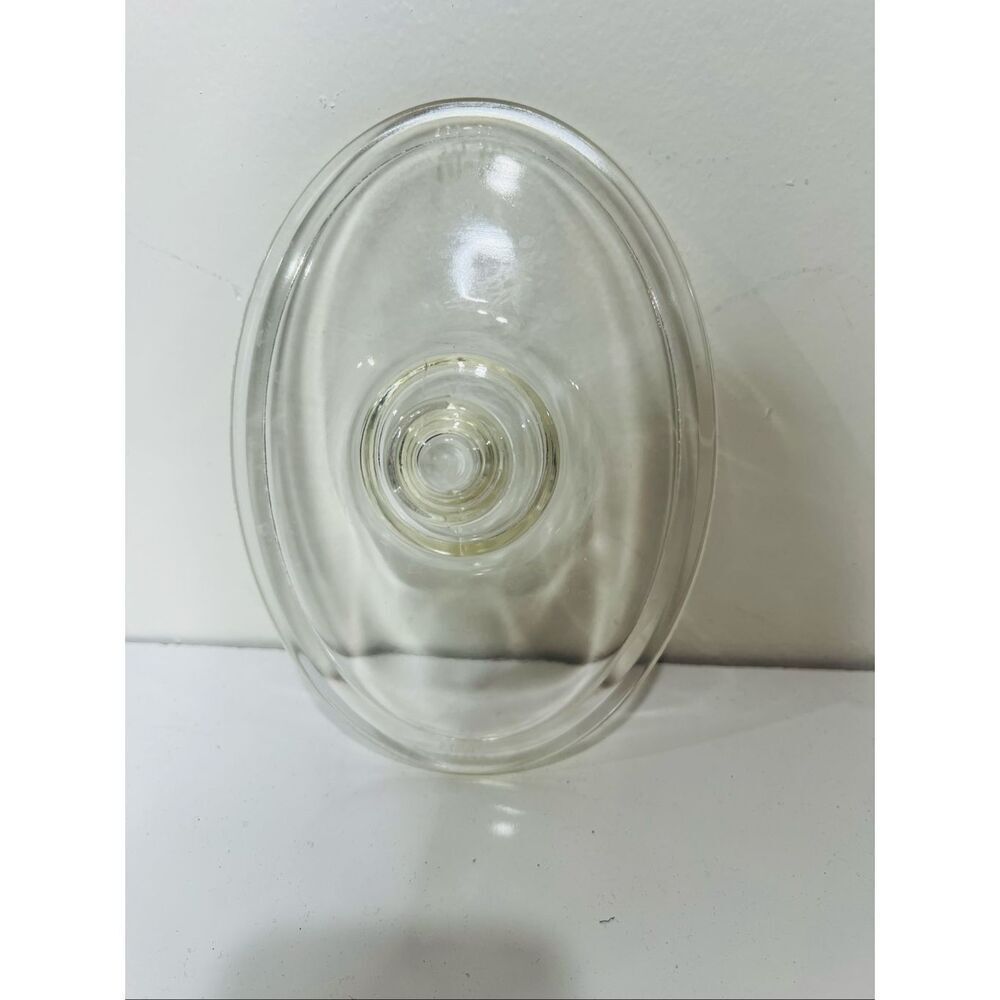 Pyrex Oval 193-197 clear glass "victor" lid rare vintage